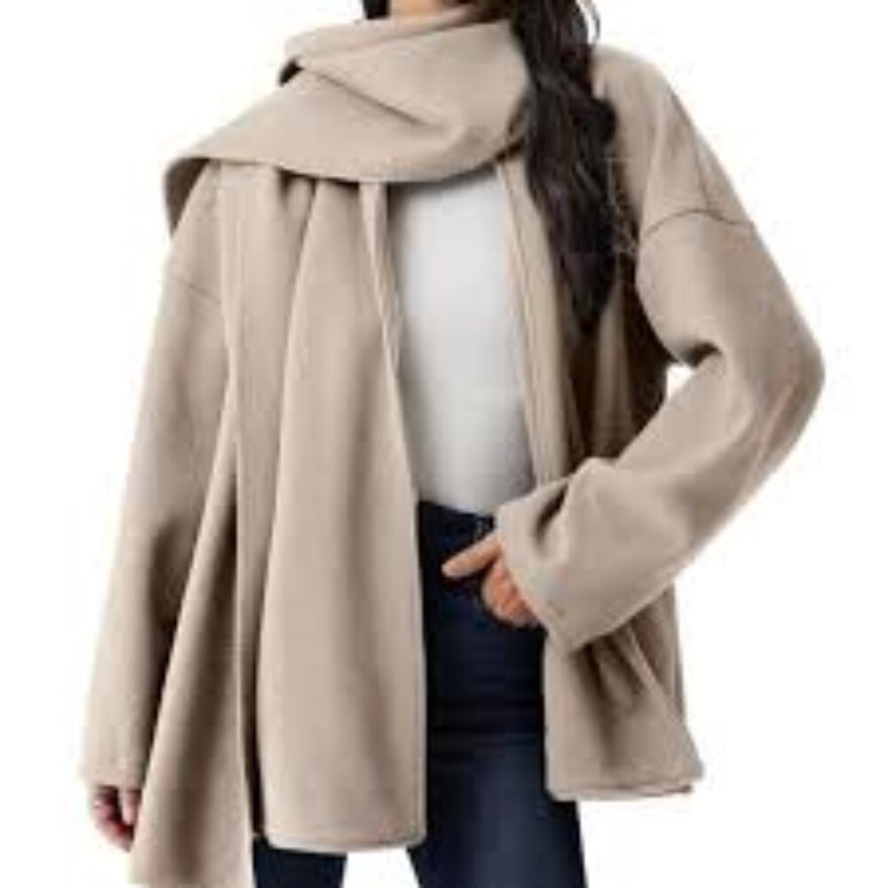 23-NWT OGL OVERSIZED SCARF COAT